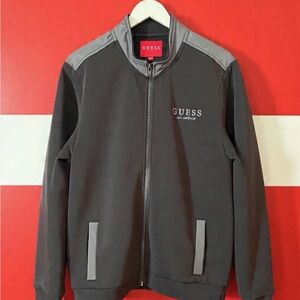 GUESS Black Zip-Up Jacket